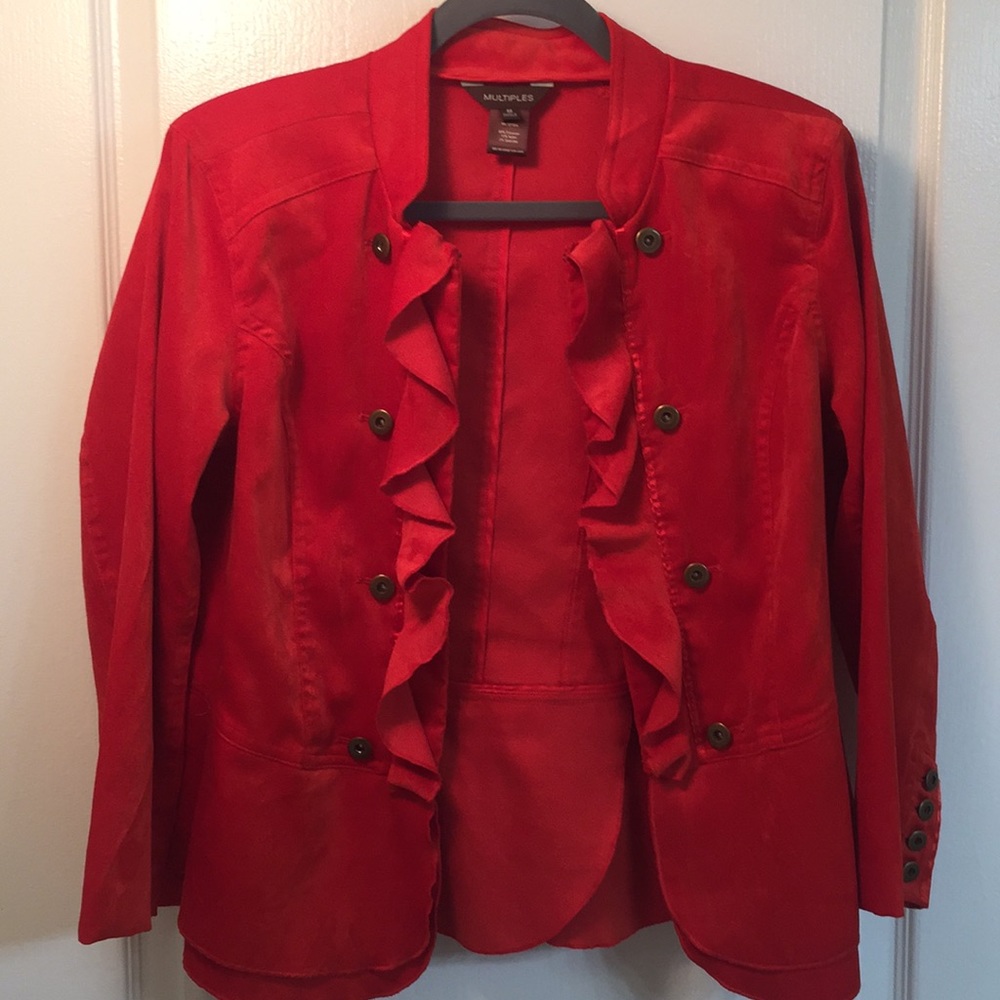 Multiples | Ruffled Blazer